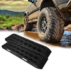 Pistes de Récupération Tapis de Traction universel une paire Vanit BB1 noir DPLI1