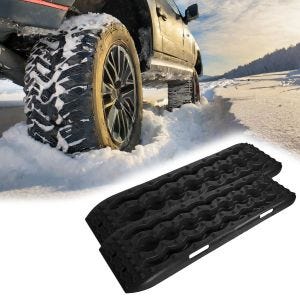 Pistes de Récupération Tapis de Traction universel une paire Vanit BB1 noir DPLI2