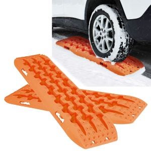 Pistes de Récupération Tapis de Traction universel une paire Vanit BB1 orange DPLI1