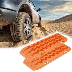 Pistes de Récupération Tapis de Traction universel une paire Vanit BB1 orange DPLI2