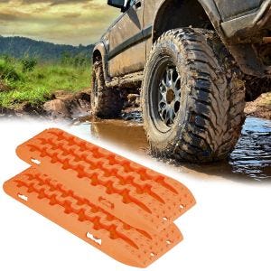Pistes de Récupération Tapis de Traction universel une paire Vanit BB1 orange DPLI3