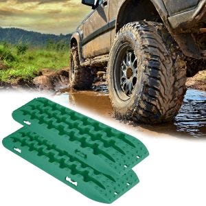 Pistes de Récupération Tapis de Traction universel une paire Vanit BB1 vert DPLI3