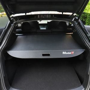 Kofferraumabdeckung passend für Tesla Model Y Vanit LA75 Laderaum Abdeckung Abdeckrollo einziehbar DPL1