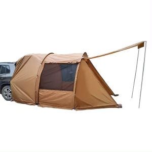 Heckzelt Auto 5-6 Personen Vanit GI69 Tunnelzelt Familienzelt wasserdicht 520 x 300 x 200 cm braun DPL1
