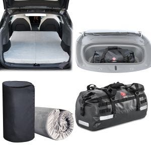 Set Frunk bag volume 50l Bagtecs XB50 + matelas à mémoire de forme adapté pour Tesla Model Y Vanit TM5 sac étanche et matelas pliant