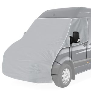 Housse de pare-brise camping-car non-tissé compatible avec Mercedes Benz Sprinter 07-17 Isolation de fenêtre Vanit ME58 gris DPLN1