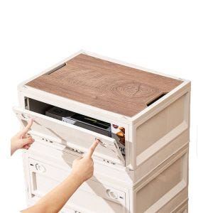 Campingbox stapelbar Vanit CB27 Transportbox 50,5 x 36 x 29,5cm Weiss DPL1