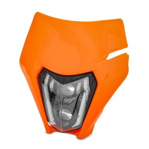 Phare LED ECE + plaque compatible avec KTM 600 / 620 / 640 LC4 XDURE SW2-ORG