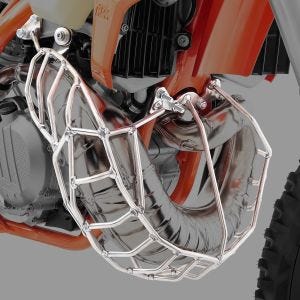 Krümmerschutz passend für Husqvarna TE 250/ TE 300 20-23 Auspuffschutz XDURE PR21 Inox