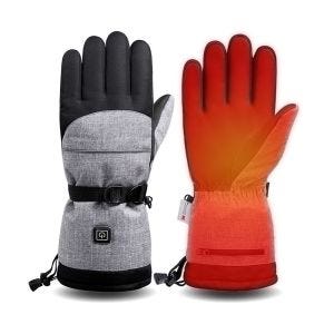 Motorradhandschuhe beheizbare Lenkerhandschuhe Gr. L grau XGP