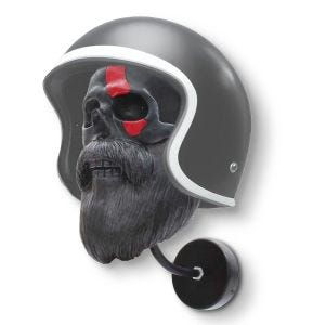 Motorrad Helmhalter Wandhalterung Skull XGP MH12 Garderobe schwarz DPLI1