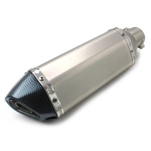 Pot Echappement Force compatible avec Kawasaki Z 1000 / SX Silencieux Inox-Look Carbone