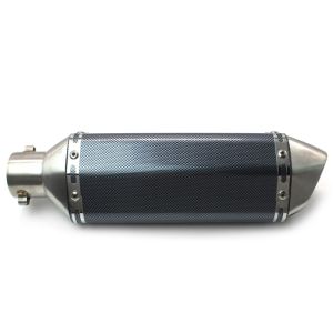 Pot Echappement Force compatible avec Motocross, Enduro Silencieux Look Carbone-Inox