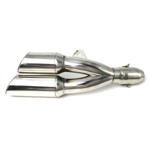 Pot Echappement Twin compatible avec Kawasaki Z 750 / R / S Silencieux Inox
