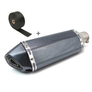 Set SA9 Auspuff Force Edelstahl und Hitzeschutzband für Suzuki Hayabusa Zaddox_1