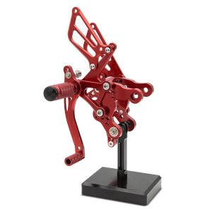 Système de repose-pieds compatible avec Honda CB 500 F 13-17 Racing ZF4 rouge