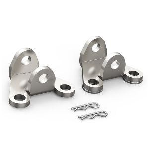 Fußrasten Gelenk Kit verstellbar passend für Yamaha Tenere 700 19-24 Abgesenkte Fußrastenhalterung Zaddox FA11 silber
