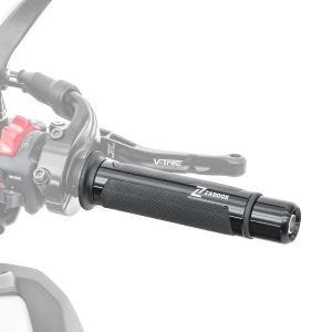 Lenkergriffe Zaddox LG1 Motorrad Griffe für 22mm Lenker schwarz_1