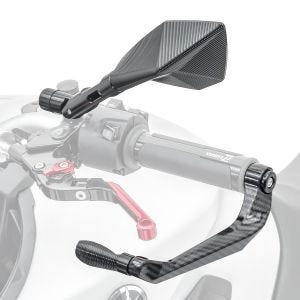 Lenkerspiegel Tomahawk Set für Suzuki GSX-S 1000 / 750 und Hebelschützer X6 Zaddox S-I1_1
