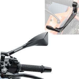 Lenkerspiegel Tomahawk Large Set für Kawasaki ER-6n und Hebelschützer Zaddox S-AH1_1