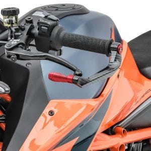 Motorrad Hebelschützer Lever Guard Bremshebel Kupplung Hebelschutz X6 rot DPLB1