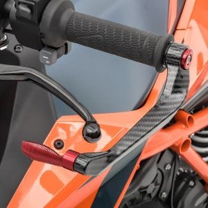 Motorrad Hebelschützer Lever Guard Bremshebel Kupplung Hebelschutz X6 rot DPLB2