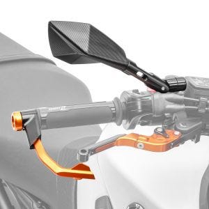 Set: Protection du levier de frein d'embrayage + Miroir compatible avec Triumph Speed Triple / R / RS / S