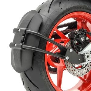 Motorrad Hinterradabdeckung Universal Kotflügel Hinten Zaddox LW4 schwarz DPLU1