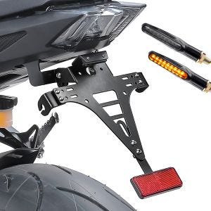 Kennzeichenhalter und Lauflicht Blinker Set für Yamaha MT-09 17-20 Zaddox_1