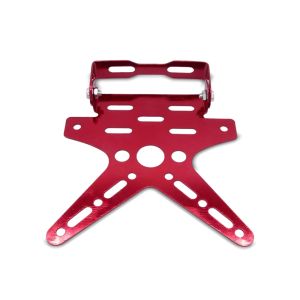 Motorrad Kennzeichenhalter / Nummernschildhalter Zaddox NH7 rot