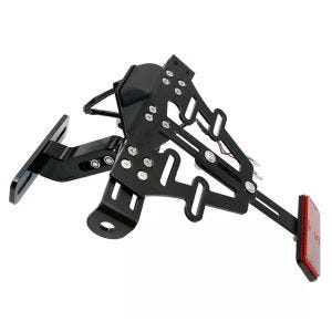 Motorrad Kennzeichenhalter Universal mit LED Beleuchtung Zaddox KH5