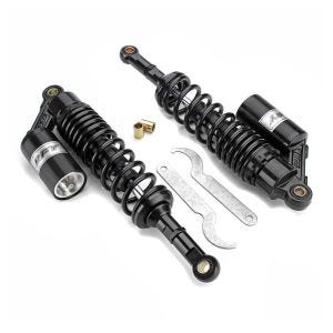 Motorrad Stossdämpfer hinten 400mm Federbein Paar Universal Zaddox RS2 schwarz DPLB