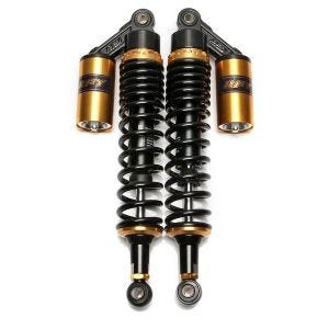 Motorrad Stossdämpfer hinten 380mm Federbein Paar Universal Zaddox RS2 schwarz-gold_1