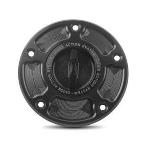 Bouchon d'essence moto Racing compatible avec Suzuki GSX-R 1000 03-21 bouchon de réservoir Zaddox ZT7 noir