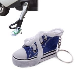 Motorrad Seitenständer Abdeckung Zaddox DS1 Mini Schuh  Schlüsselanhänger blau