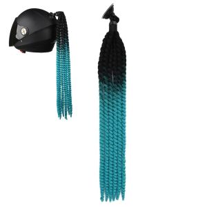 Tresse casque moto avec ventouse Zaddox HZ1 tresse casque turquoise