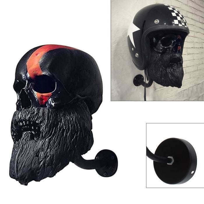 Moto Porte-casque support mural Skull XGP MH12 Vestiaire pour Motard noir ✓  Jetzt Bestellen!